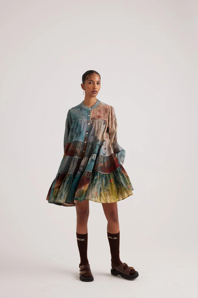 Tier Dress-Valley cotton by CORD for women in Singapore