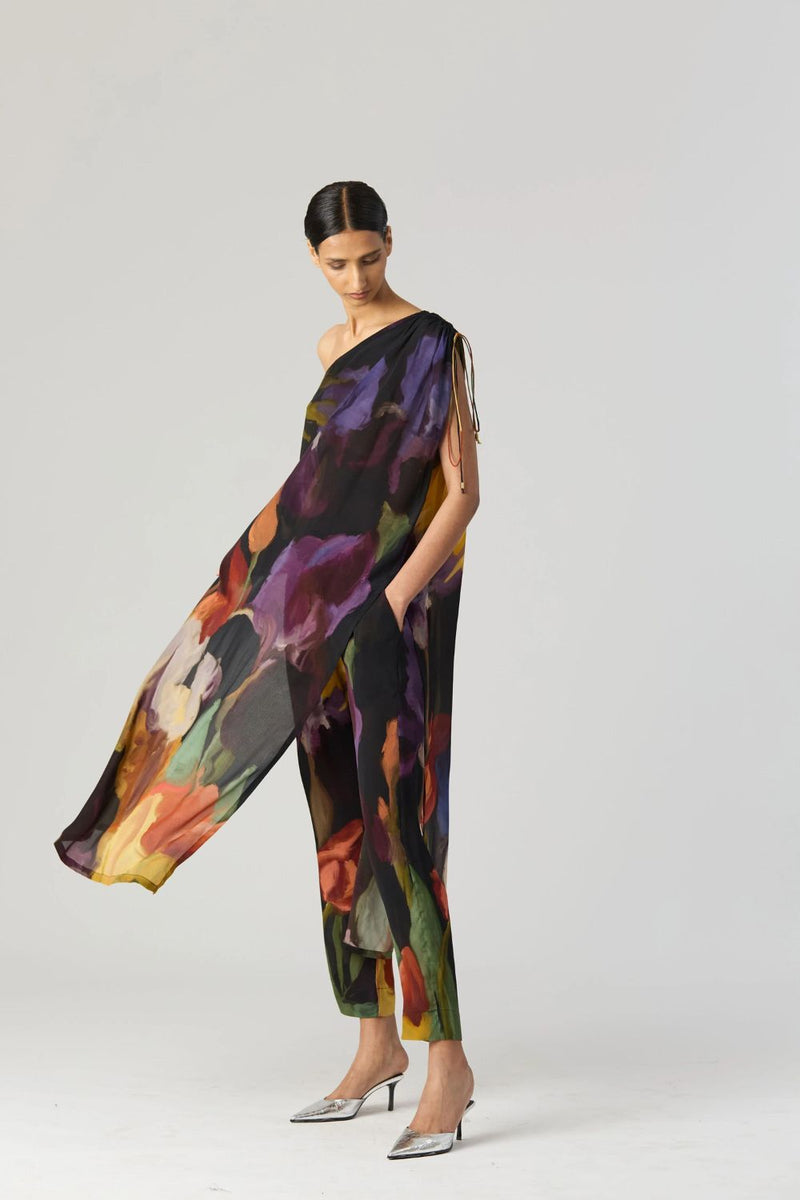 IVY ONE SHOULDER KURTA SET by Yam for women in Singapore