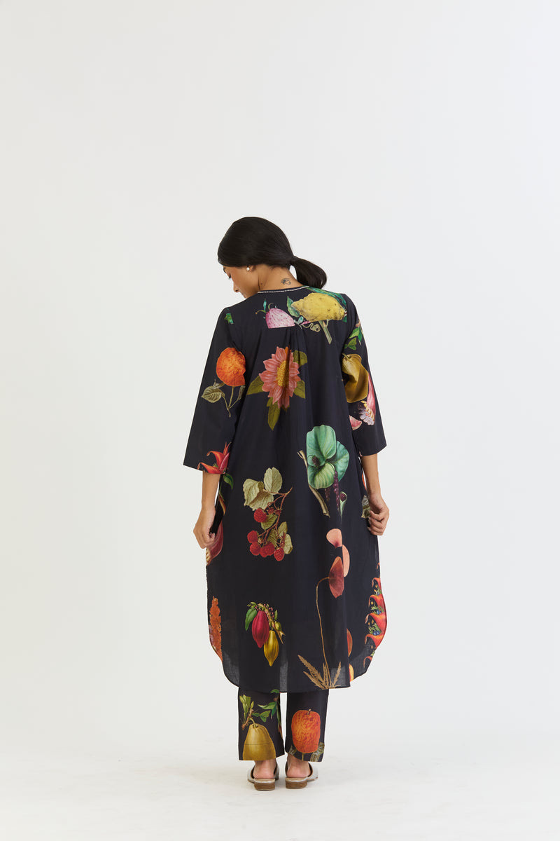 PLUM LONG KURTA SET cotton by Yam for women in Singapore