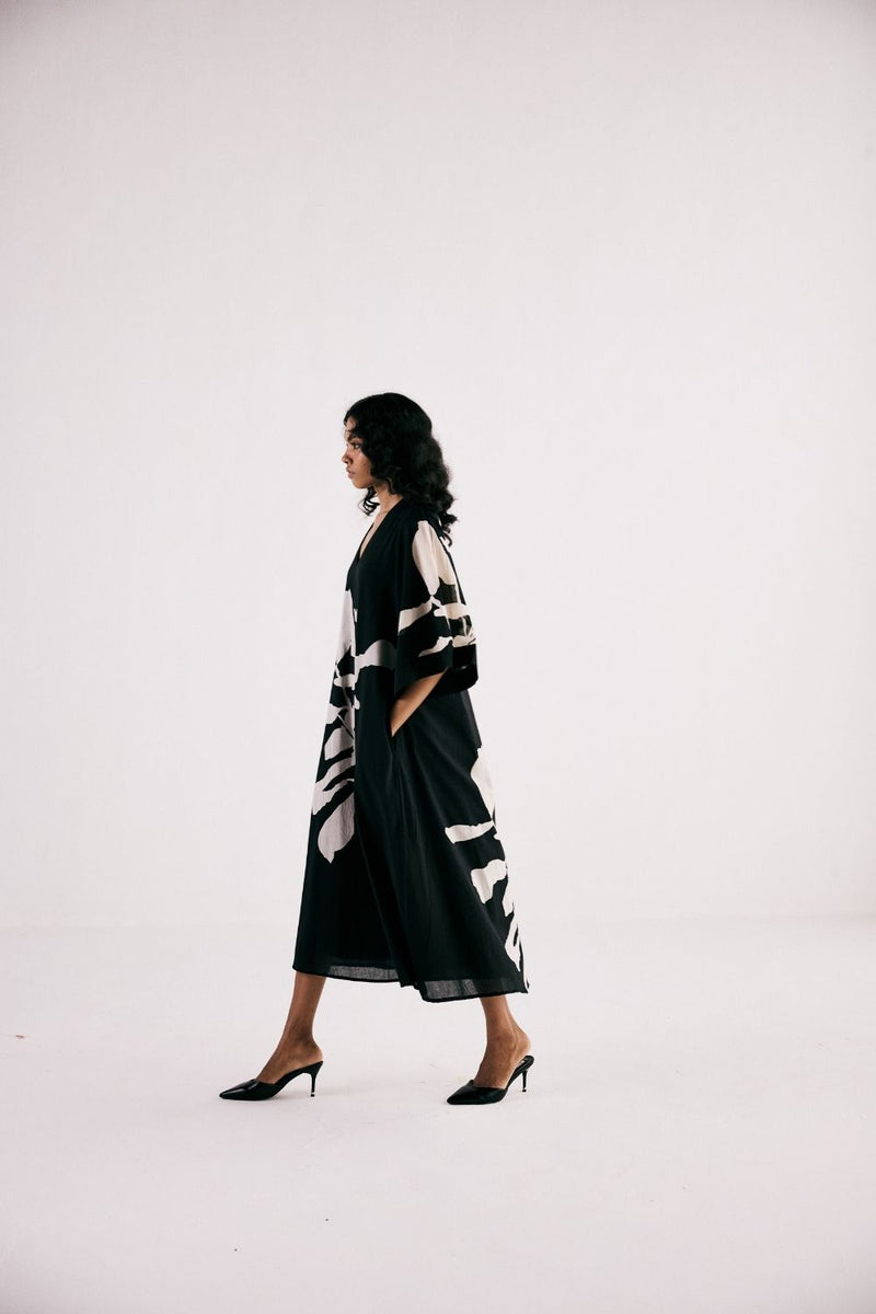 BLANC CHARMS DRESS cotton by Khara Kapas in black for women in Singapore