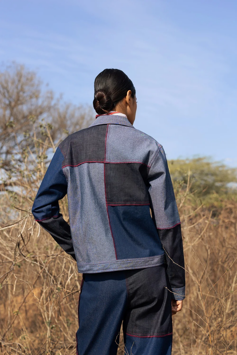 Cheryl Patch Jacket mul by Doodlage in multi color for women in Singapore