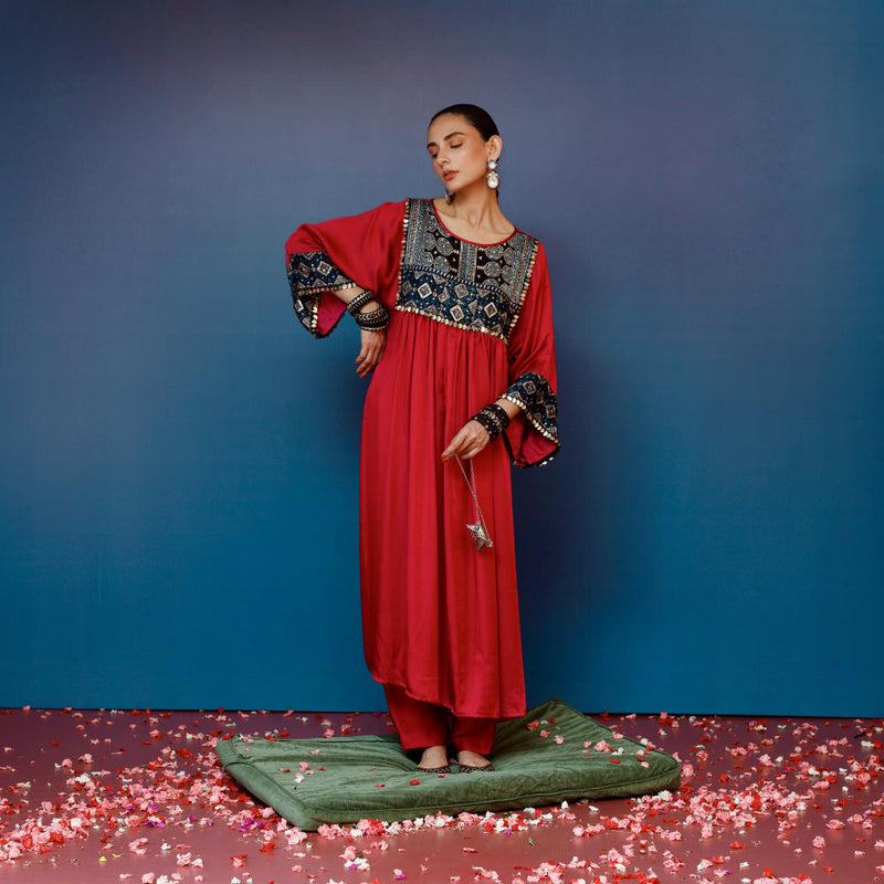 Saundh Pink Kurta Set