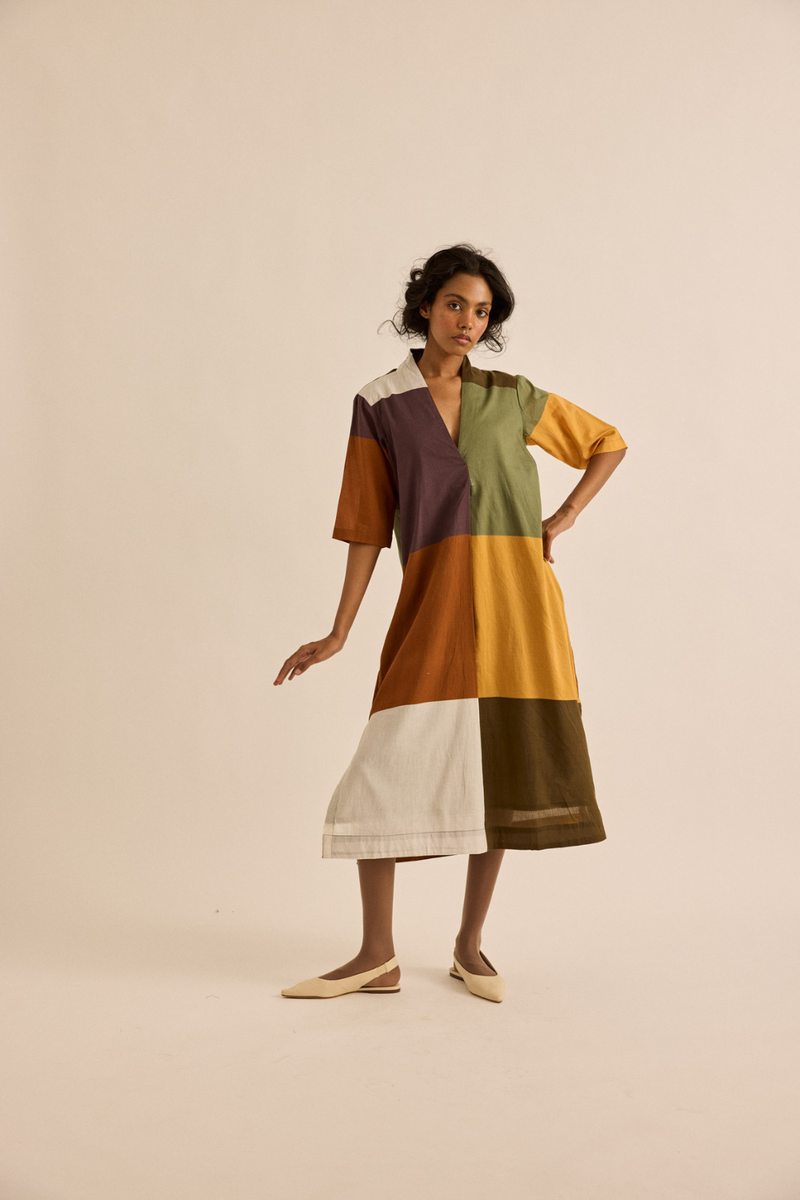 Marl Dress mul dress by Khara Kapas in multicolor for women in Singapore