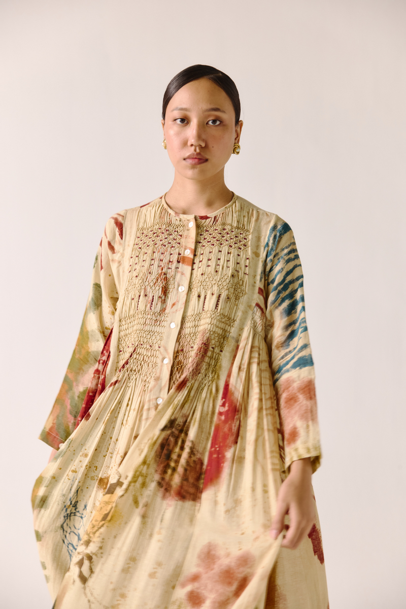 Frida Dress - Abstract cotton by CORD for women in Singapore