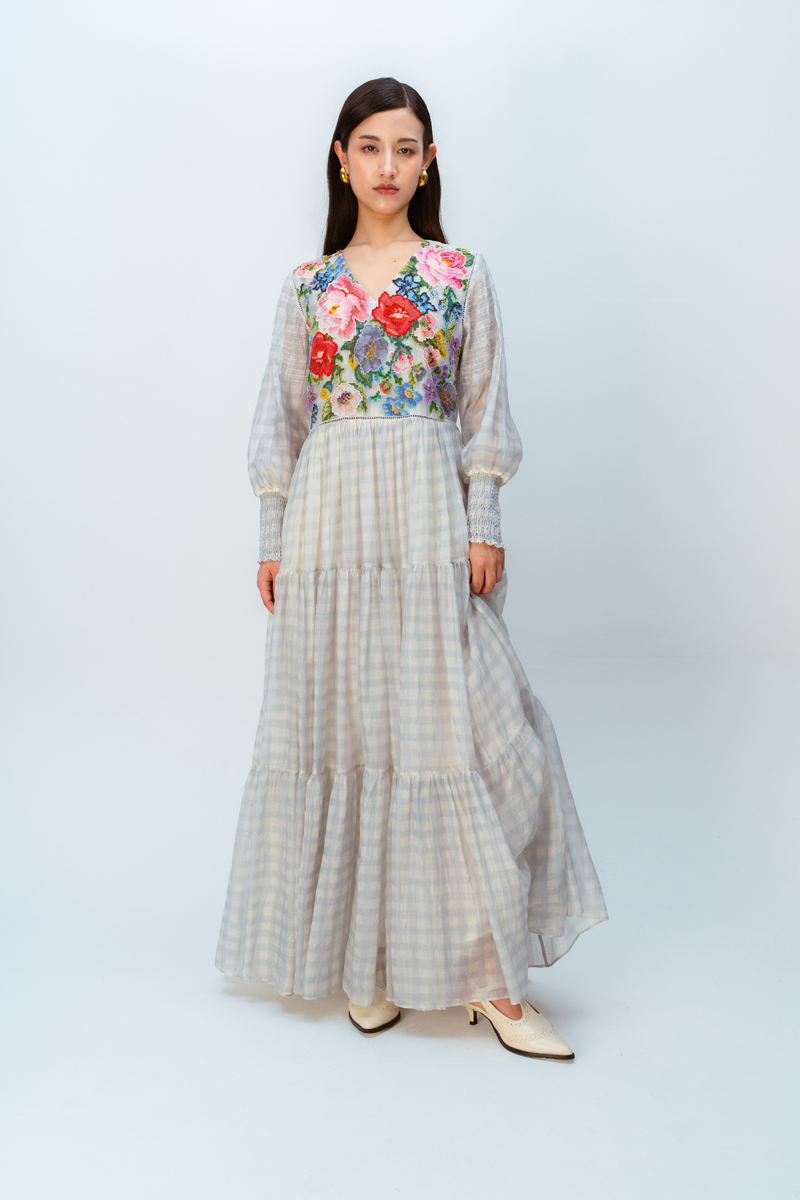 BLOOMING DRESS mul dress by Ode to Odd in blue for women in Singapore