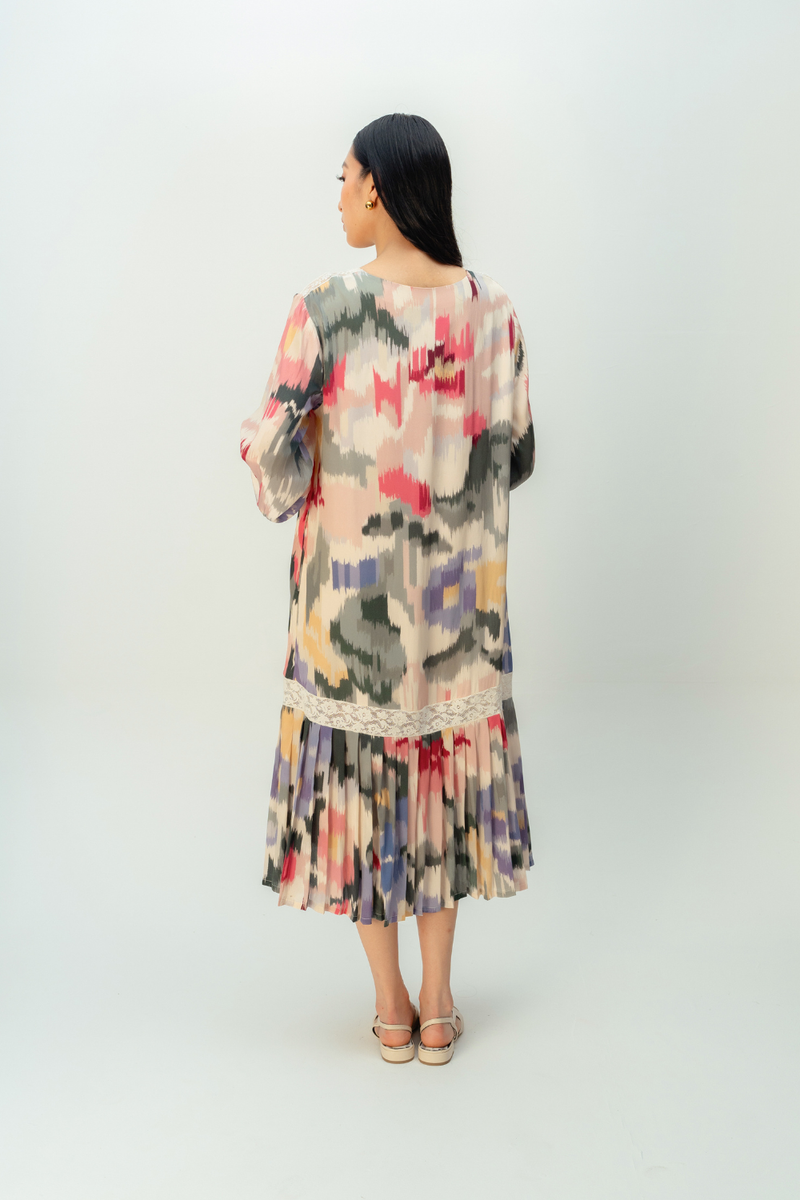 POWDER ROSE DRESS crepe dress by Ode to Odd in multi for women in Singapore