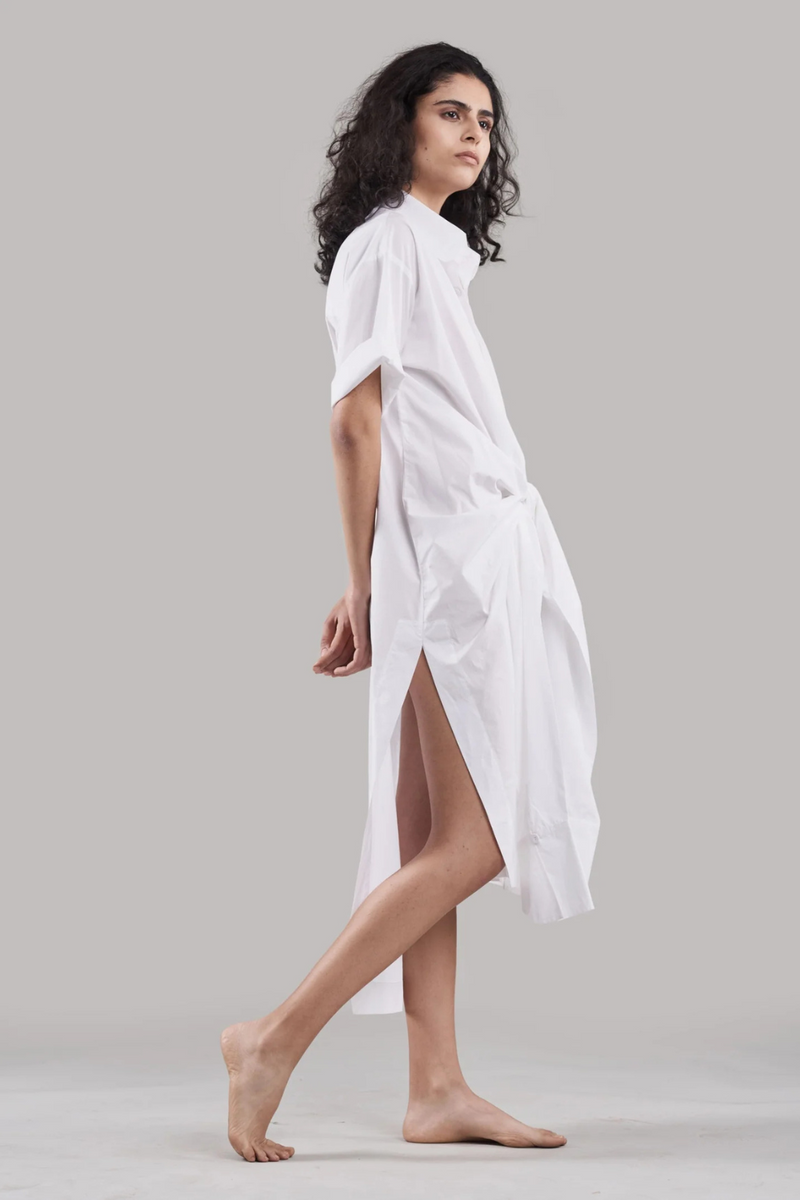 Rohati Shirt Dress poplin Buy Rohati Shirt Dress from C&W | Dresses for Women by Ituvana in black color for women in Singapore