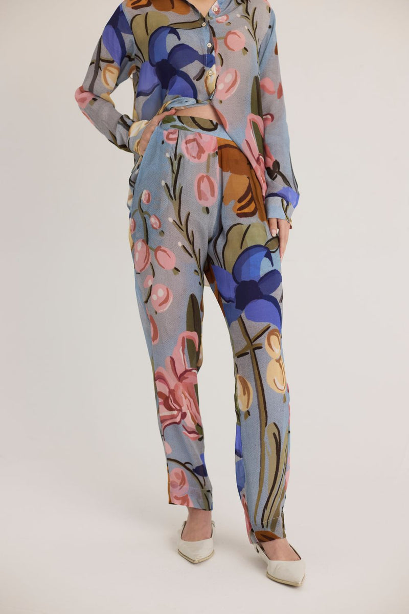 NICO CO-ORD SET by Yam in blue color for women in Singapore