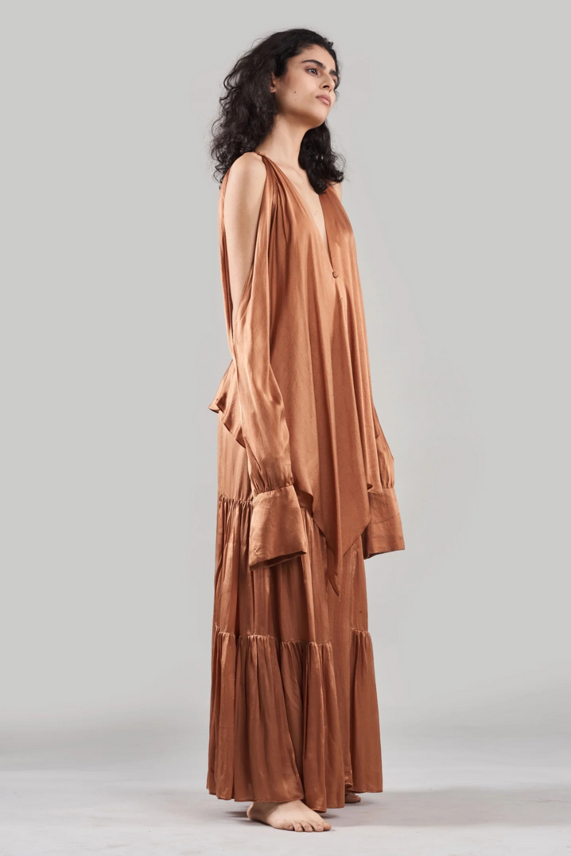 Pakhi Flared Pants with Versatile Top silk Buy Pakhi Flared Pants with Versatile Top from C&W | Tops And Shirts for Women by Ituvana in black color for women in Singapore