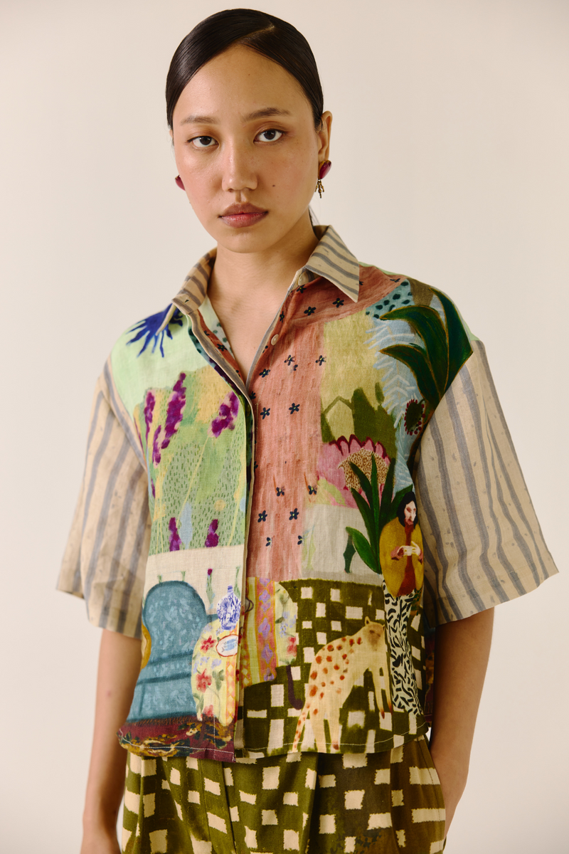 Ava Shirt - Alice linen by CORD for women in Singapore