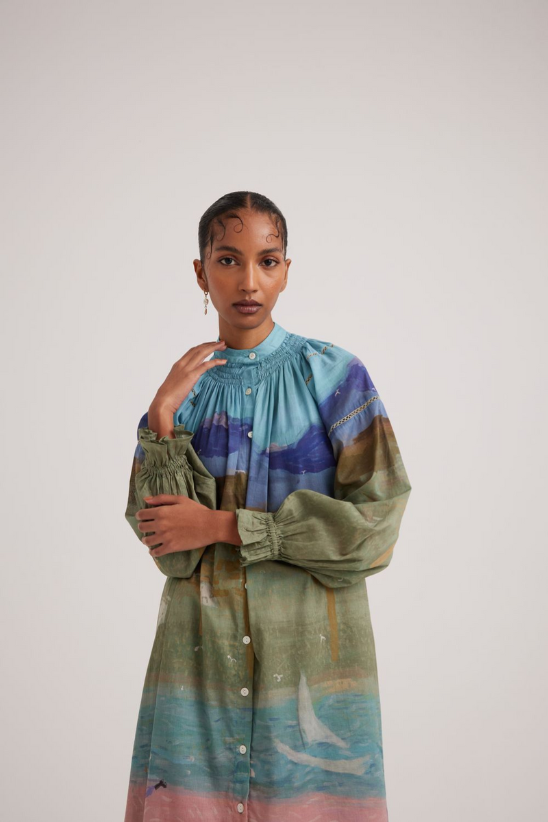Chloe Dress-Skater cotton by CORD for women in Singapore