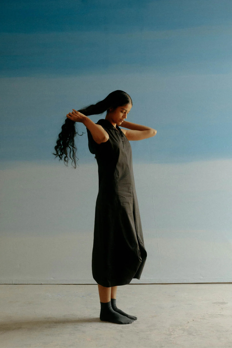 EKAM HOOD DRESS organza Buy EKAM HOOD DRESS from C&W | Dresses for Women by Ituvana in rust color for women in Singapore