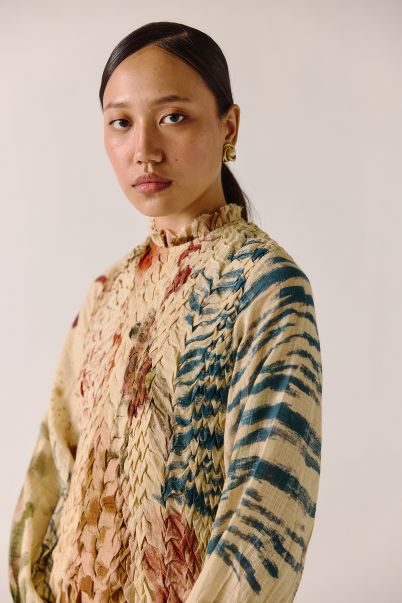 June Dress - Abstract cotton by CORD for women in Singapore