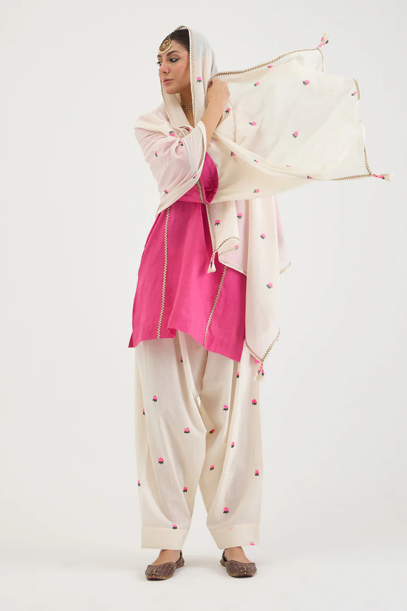 ROSA SET cotton by AAVIDI in pink color for women in Singapore