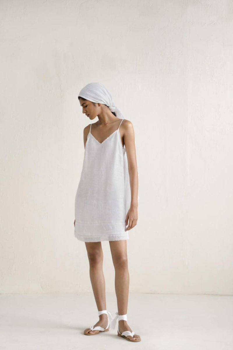 UMA SLIP DRESS linen Buy UMA SLIP DRESS from C&W | Dresses for Women by Ituvana in black color for women in Singapore