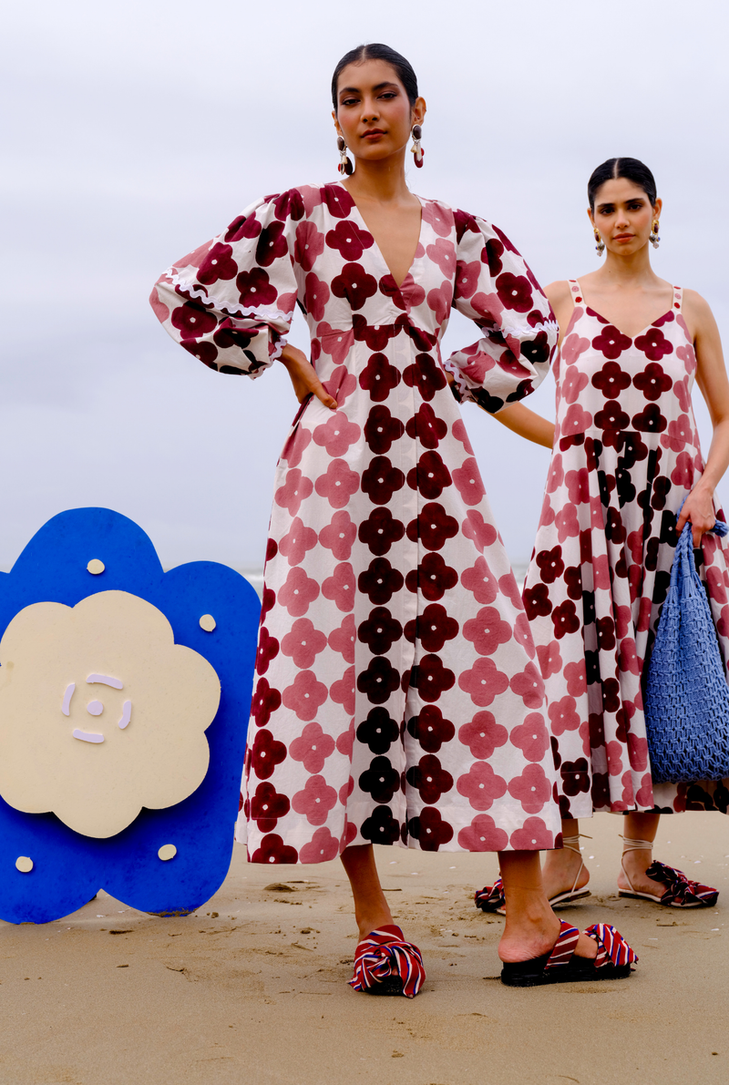 Okapi Peasant dress poplin by JodiLife for women in Singapore