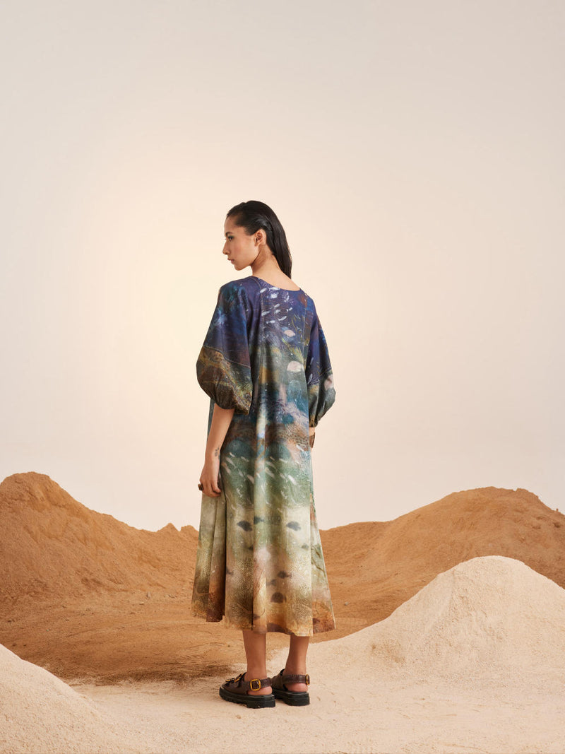Umbrella Dress-Underwater cotton Dress by CORD for women in Singapore