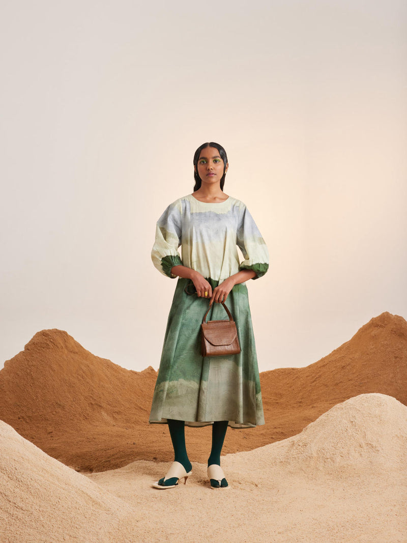 Umbrella Dress-Earth cotton Dress by CORD for women in Singapore