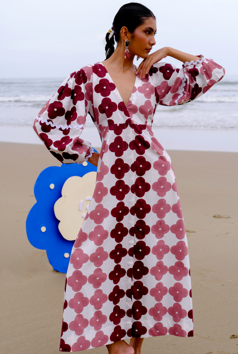 Okapi Peasant dress poplin by JodiLife for women in Singapore