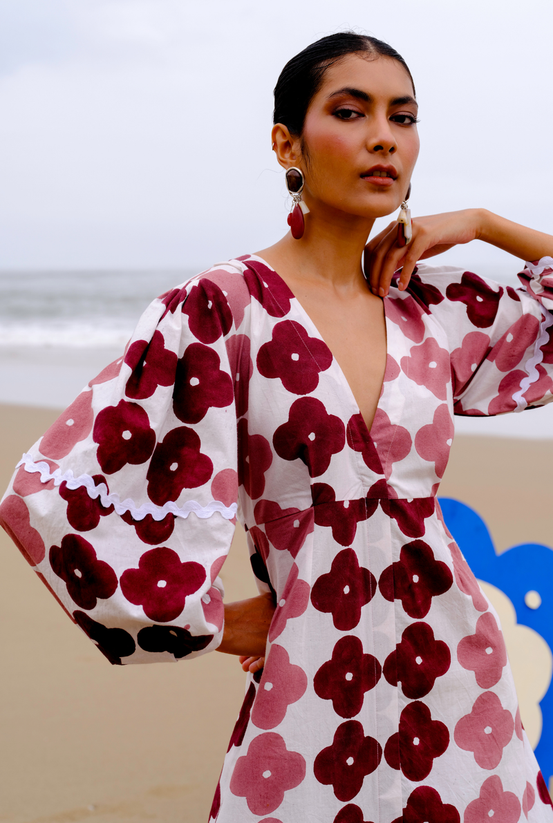 Okapi Peasant dress poplin by JodiLife for women in Singapore