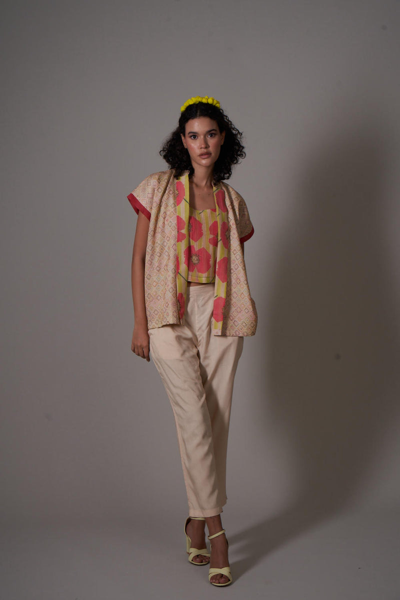 Yumika silk and mul cotton silk kurta set
