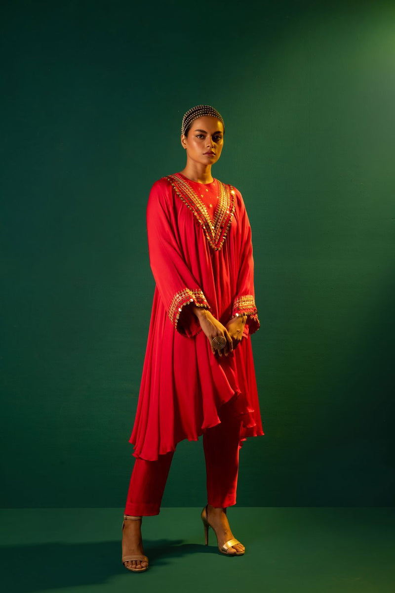 Chamakeen  Asymmetrical Kurta Set