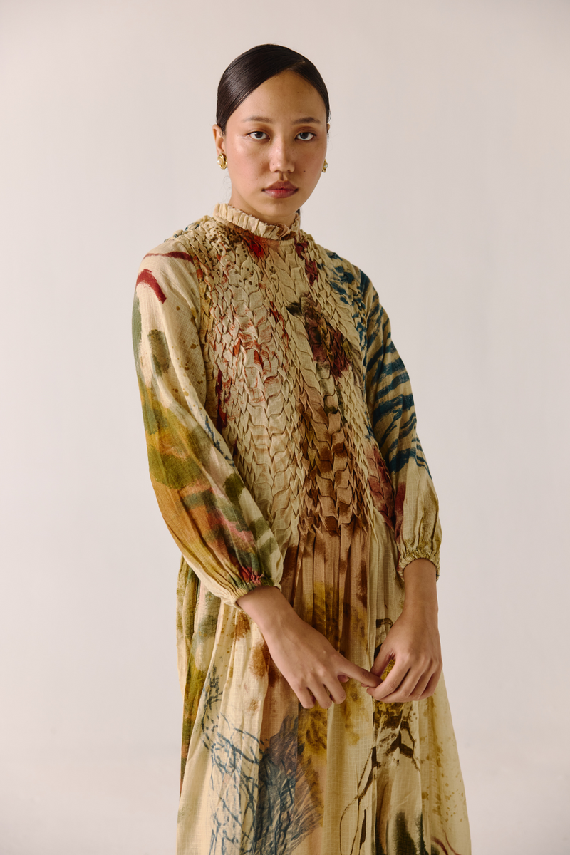 June Dress - Abstract cotton by CORD for women in Singapore