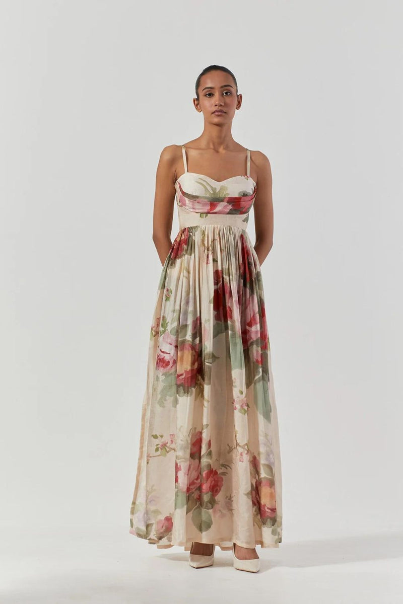 ROMA ROSE DRESS satin by Yam for women in Singapore