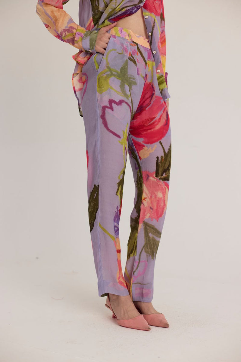 DOLLY PURPLE CO-ORD SET mul by Yam in multi color for women in Singapore