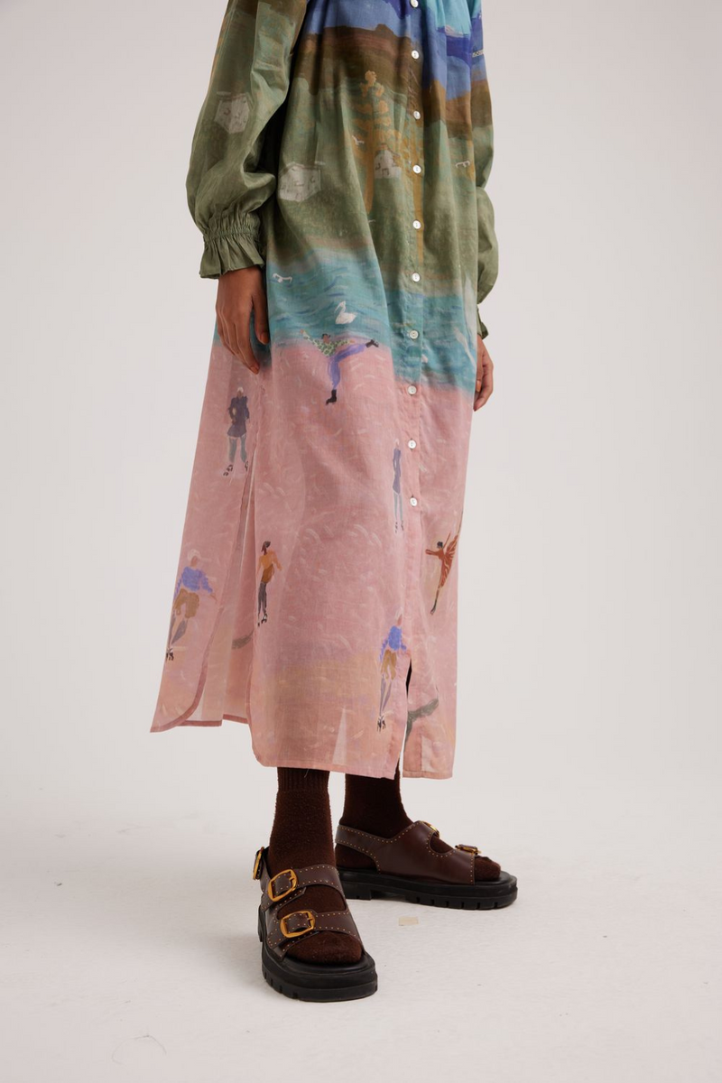 Chloe Dress-Skater cotton by CORD for women in Singapore