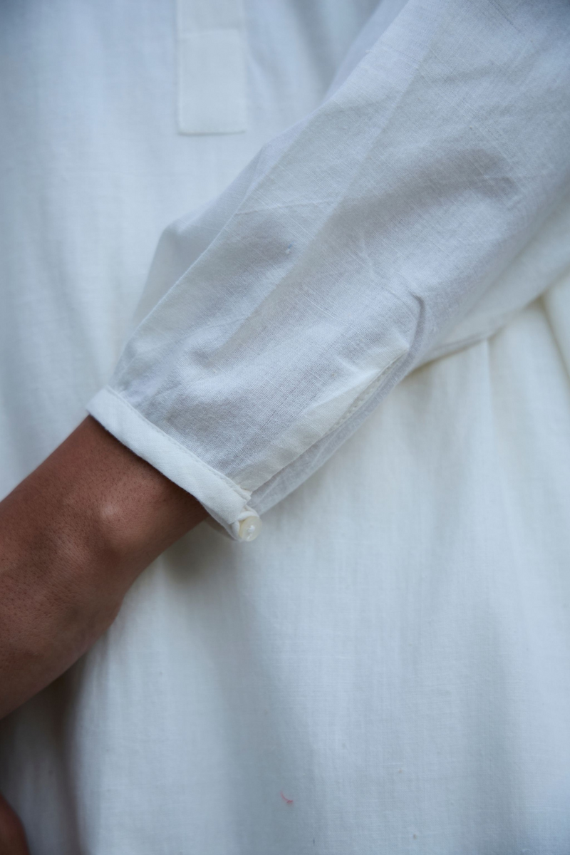 Woodstock Milk Set cotton by The Summer House in white color for women in Singapore