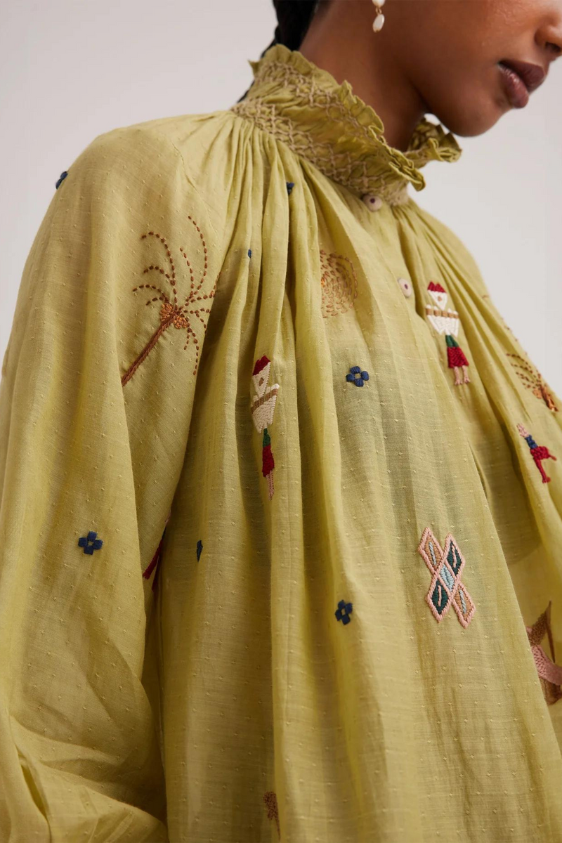 Farmer Top-Folk Green cotton by CORD for women in Singapore