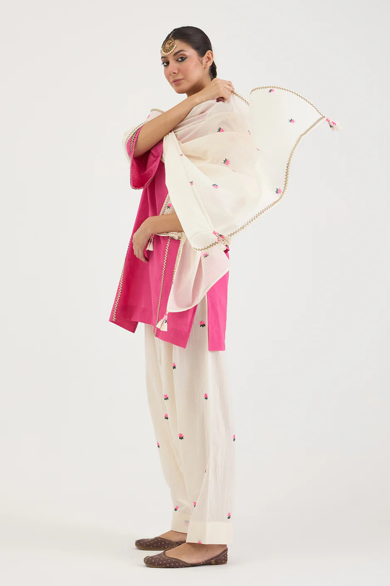 ROSA SET cotton by AAVIDI in pink color for women in Singapore