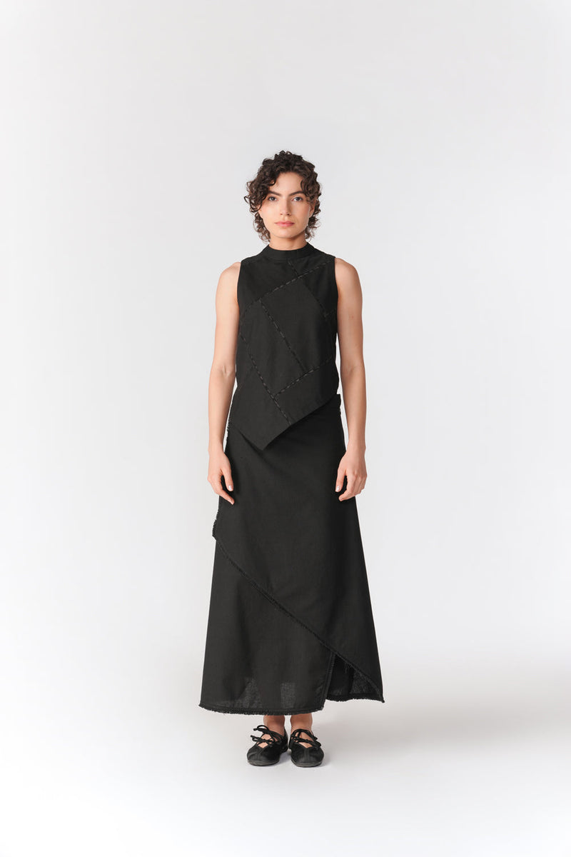 Uma Set co-ord set by Turn Black in black for women in Singapore