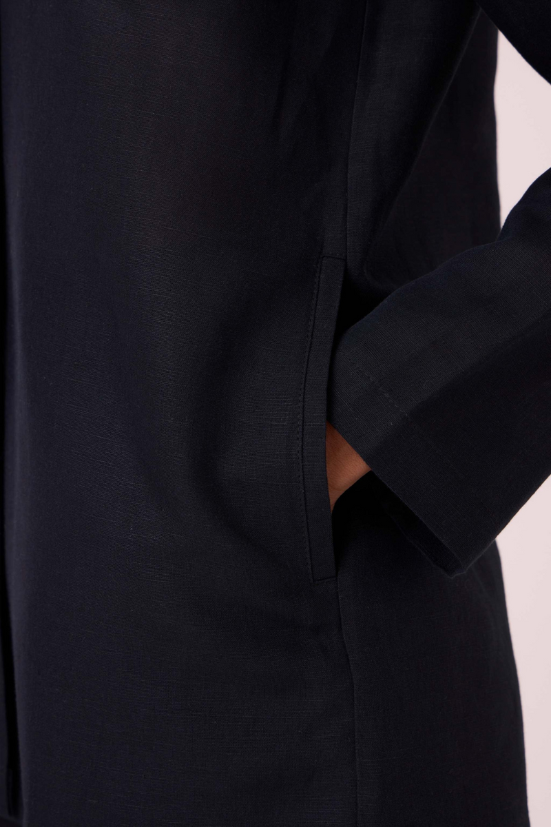 Darcy Black Jacket cotton by The Summer House in black color for women in Singapore