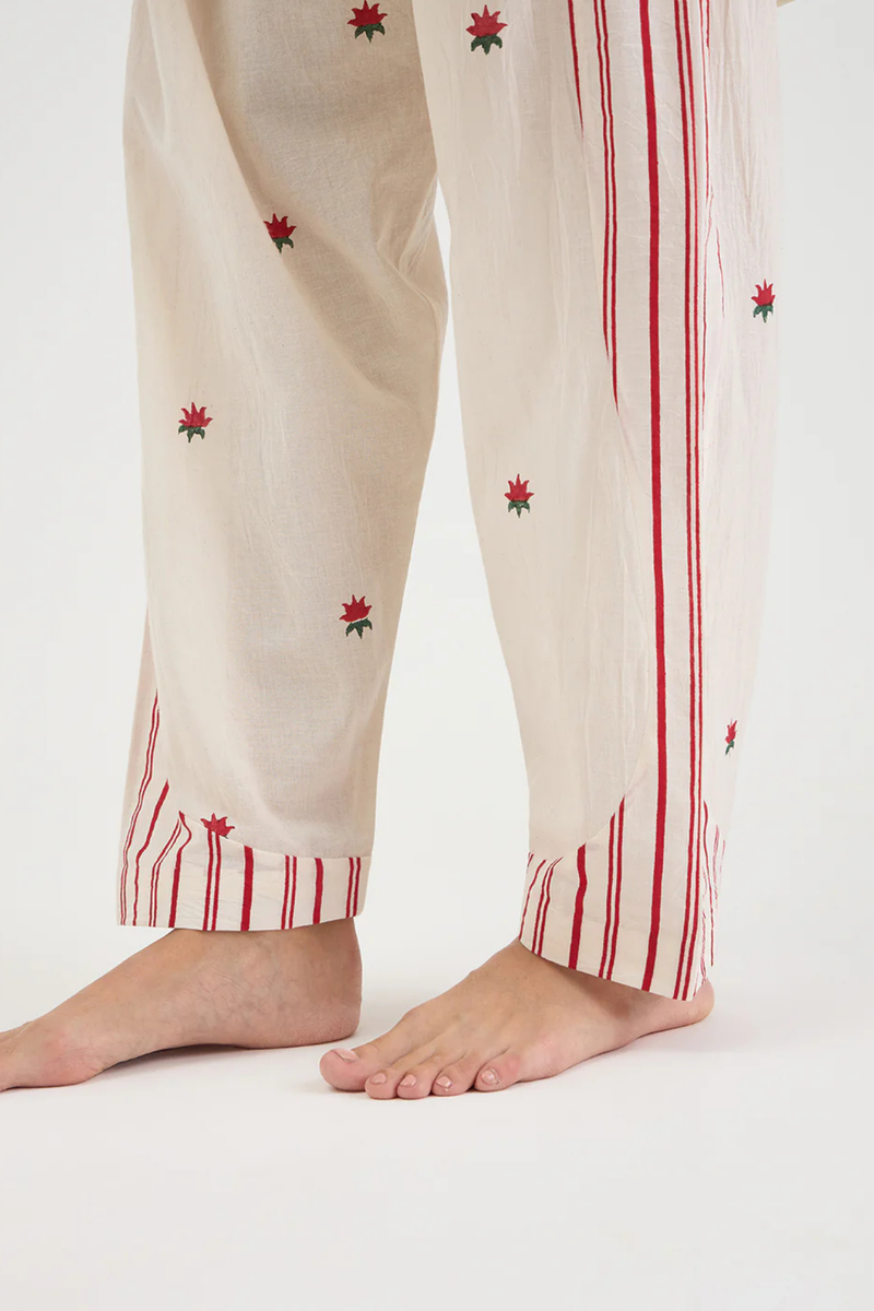 LOTUS SET 4 cotton by AAVIDI in white color for women in Singapore