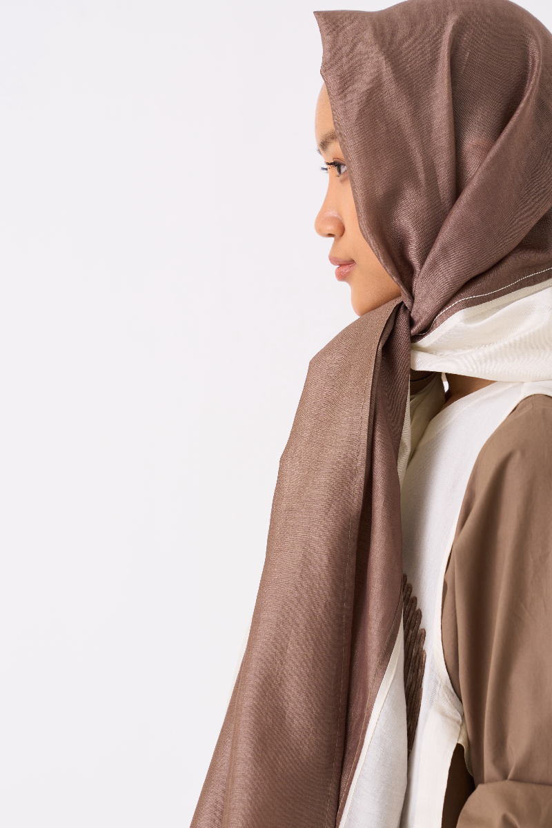 SIDE TIE OVERLAY TUNIC-OVERLAY : IVORY
TUNIC : CEDAR poplin by THREE for women in Singapore