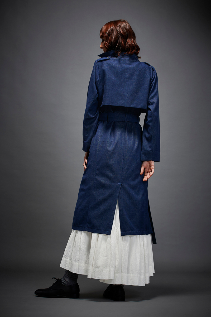 IRENA JACKET-BLUE (JK0081HD) by Chola in blue color for women in Singapore