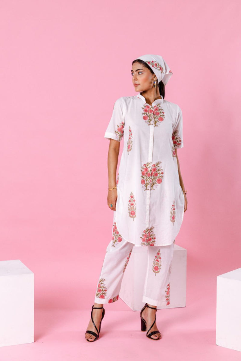 Pink Dahlia Co-Ord Set - Size S