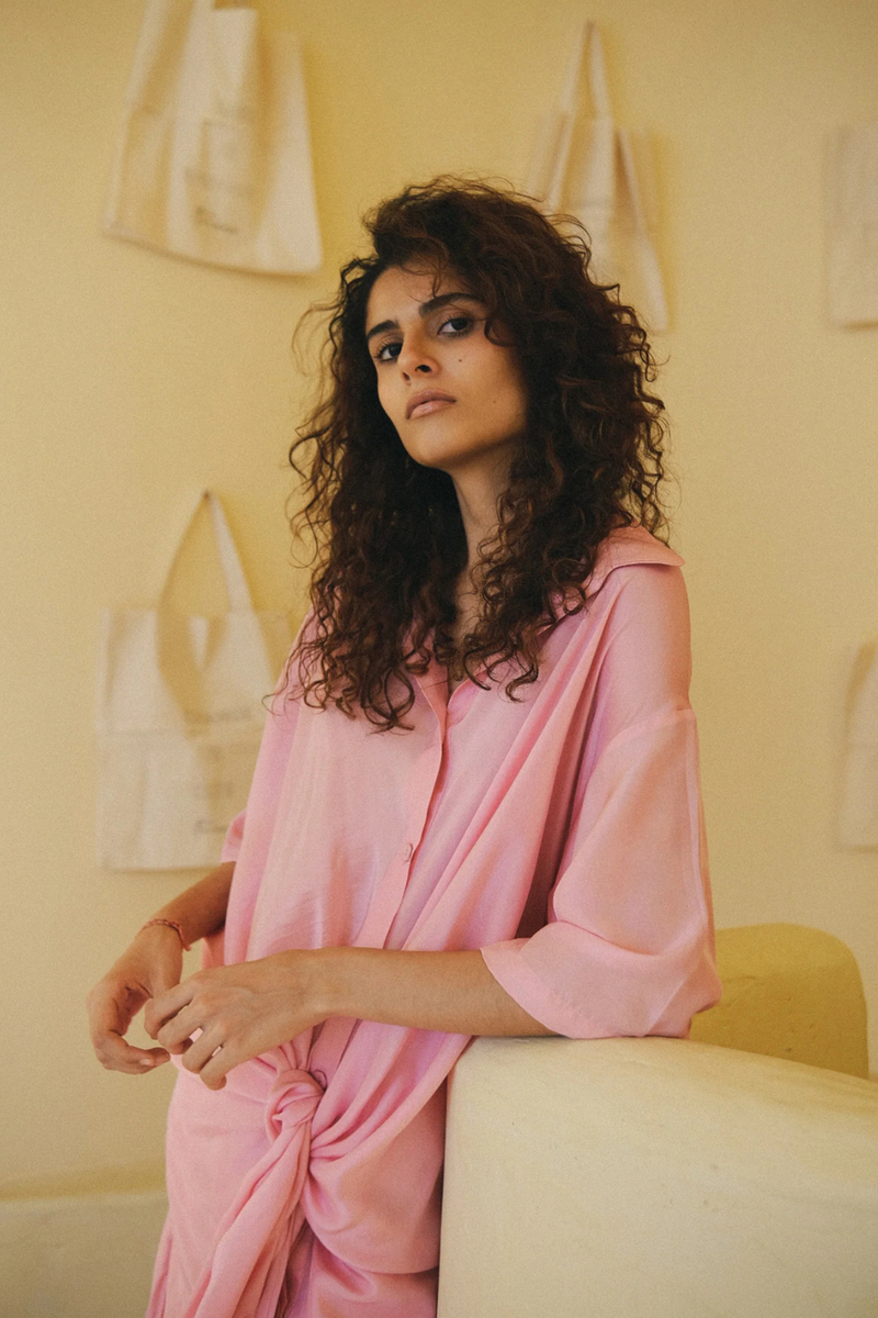 Roha Shirt Set silk Buy Roha Shirt Set from C&W | Co-Ord Sets for Women by Ituvana for women in Singapore