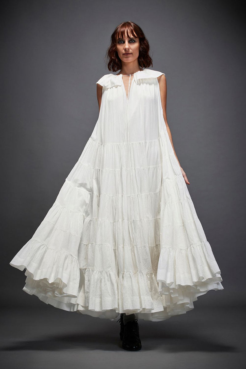 SOFIA DRESS cotton by Chola in white color for women in Singapore