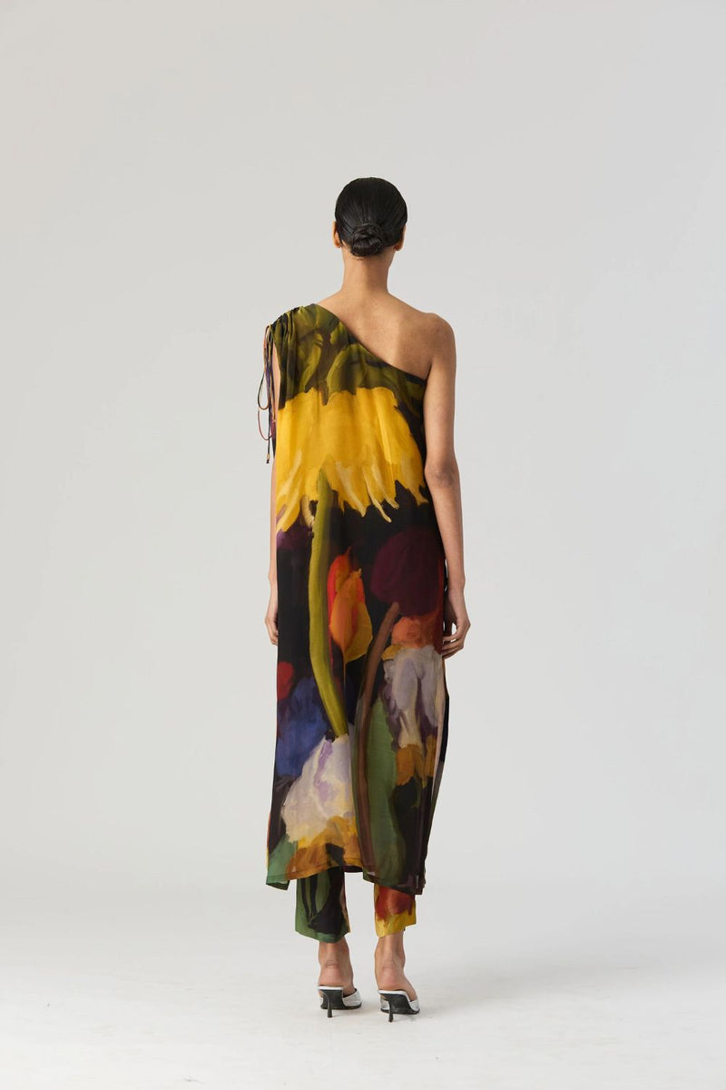 IVY ONE SHOULDER KURTA SET by Yam for women in Singapore