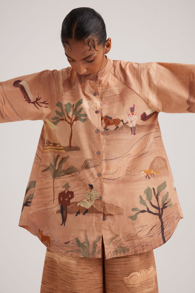 A-line Shirt-Derby satin by CORD for women in Singapore