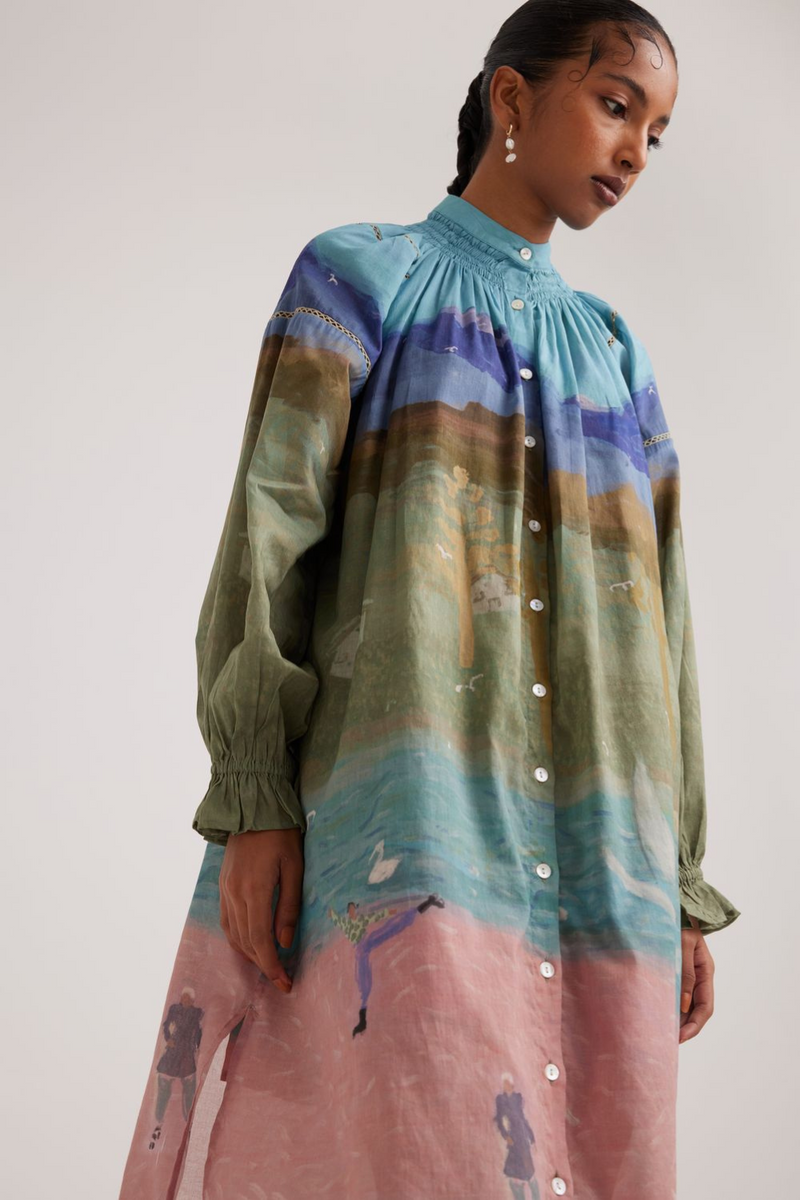 Chloe Dress-Skater cotton by CORD for women in Singapore