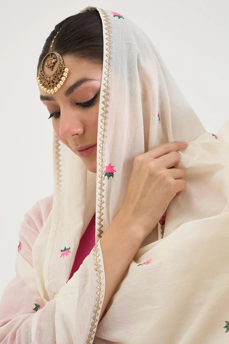 ROSA SET cotton by AAVIDI in pink color for women in Singapore