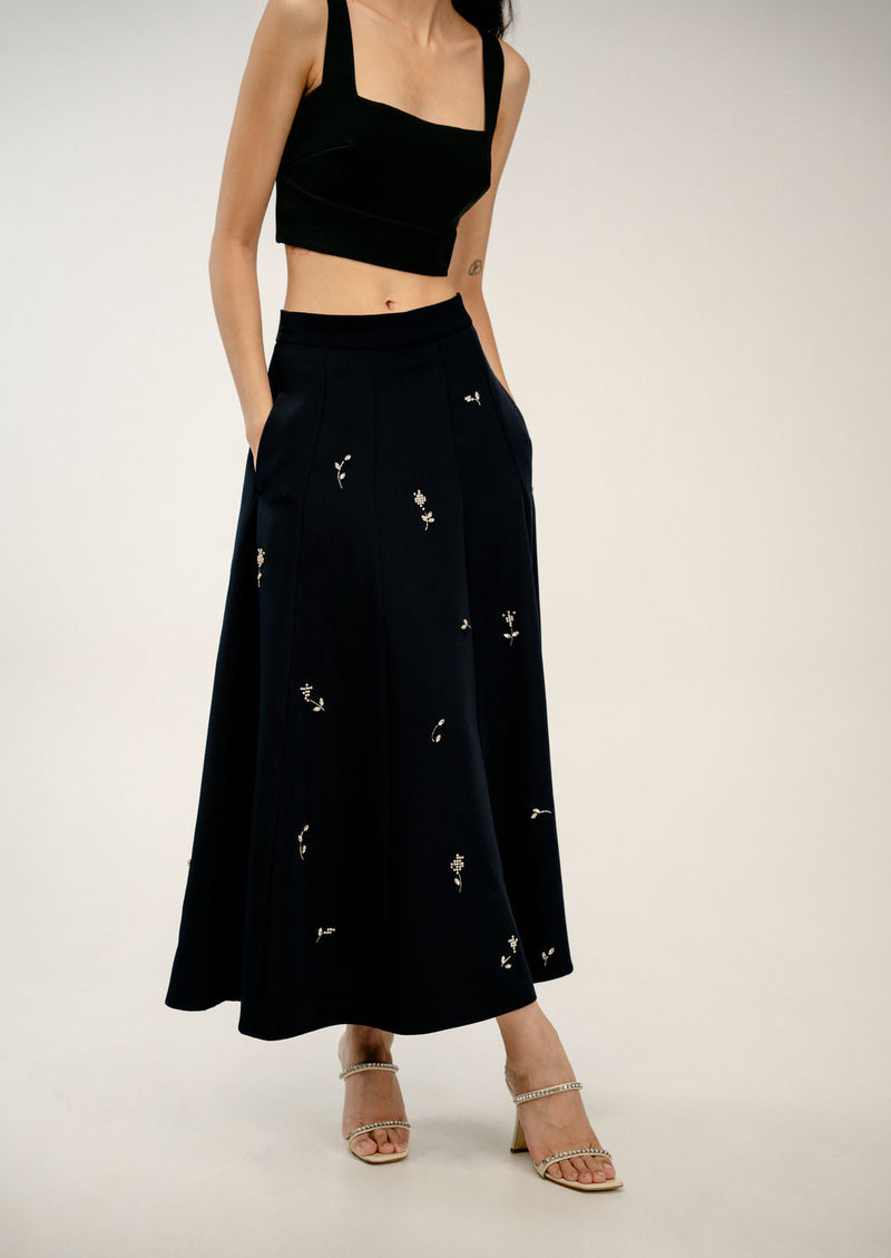 Old Pages Set japanese crepe co-ord set by Ode to Odd in black for women in Singapore