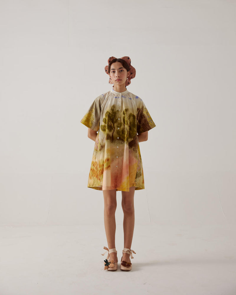 A-Line Dress-Dale cotton by CORD in multi for women in Singapore