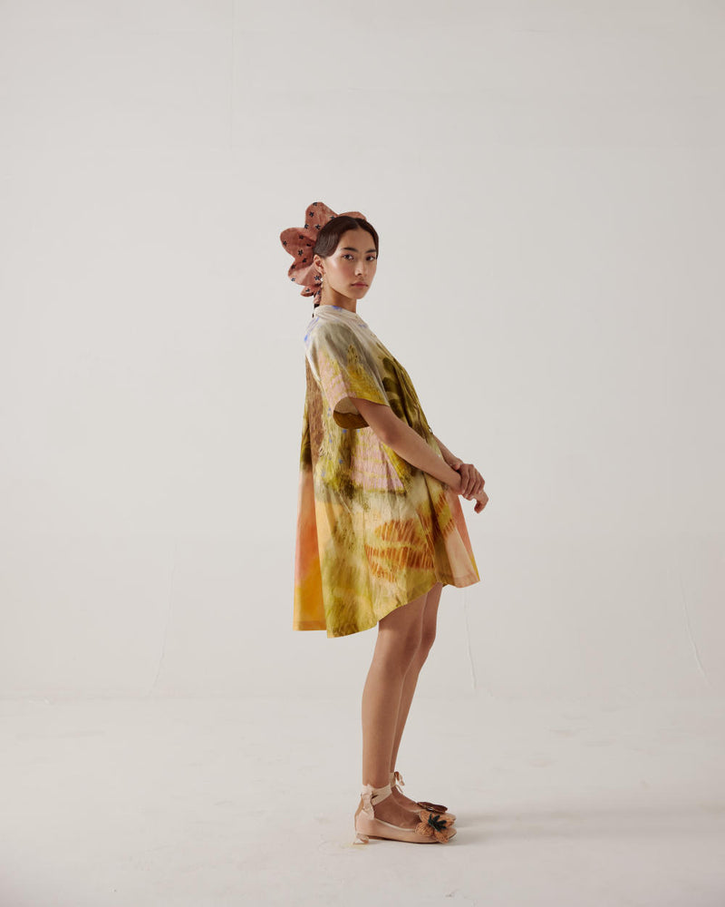 A-Line Dress-Dale cotton by CORD in multi for women in Singapore