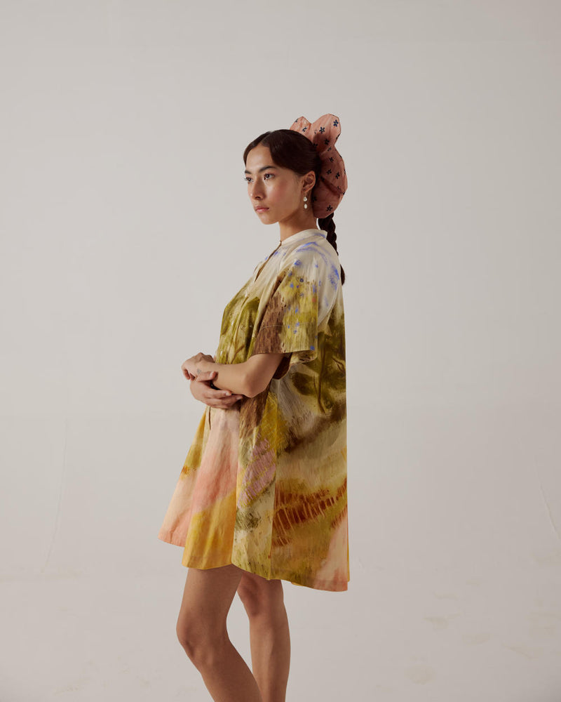 A-Line Dress-Dale cotton by CORD in multi for women in Singapore