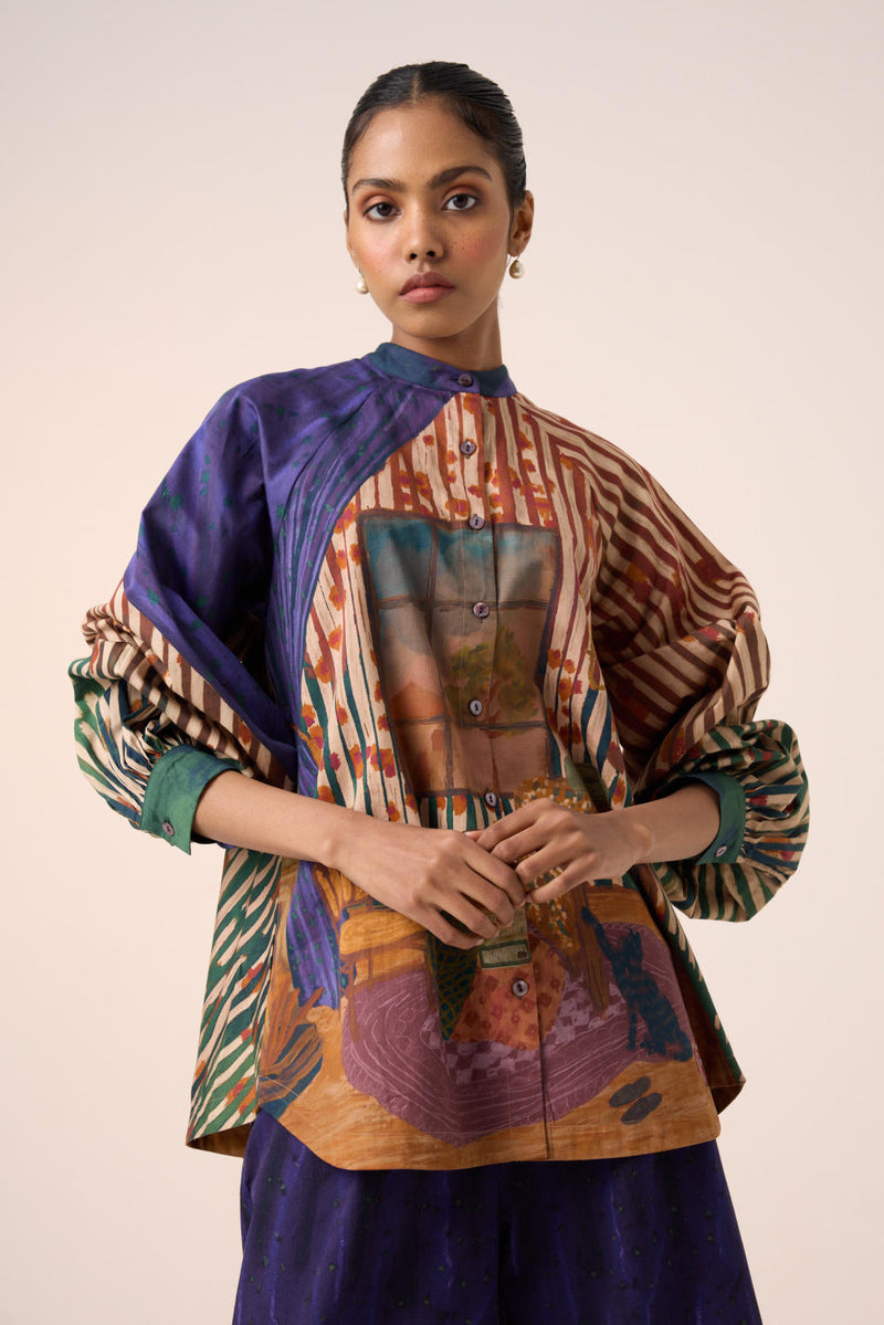 A-LINE SHIRT -HOME ALONE cotton by CORD for women in Singapore